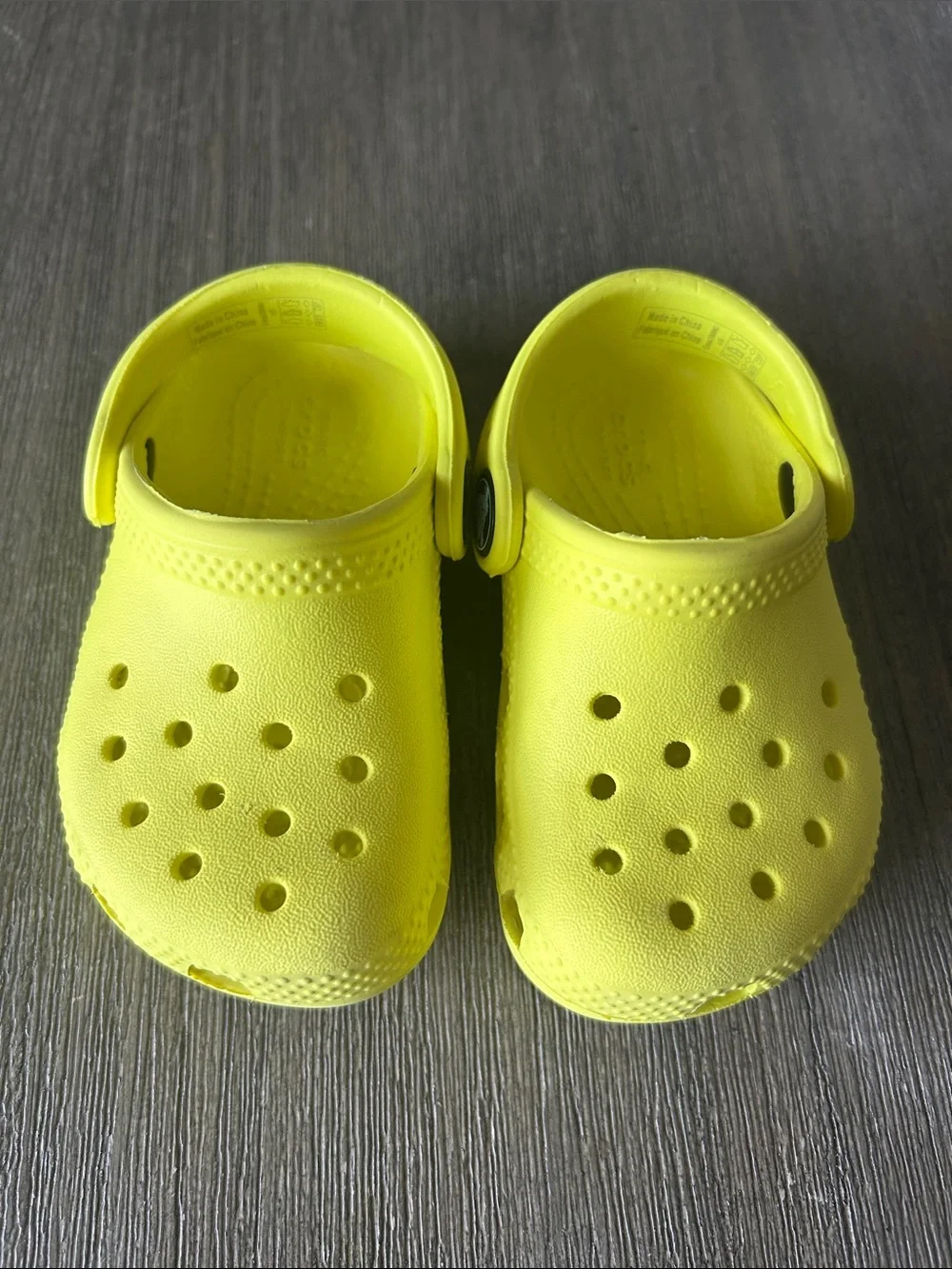 CROCS Kids' Classic Clog - Bright Yellow, Like New, Sz. C5.